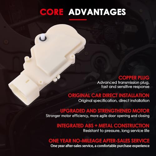 Image of CCIYU Rear Left Drive Side Door Latch Lock Actuator Compatible for Scion xB 2004-2006,for Toyota Echo 2000-2005 Door Lock Actuators Replaces 8D1047 DLA176