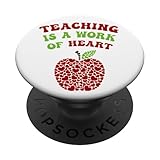 Ya en manzanajugosa.com: Educación Profesor de Apple La enseñanza es una obra de corazón PopSockets PopGrip Adhesivo