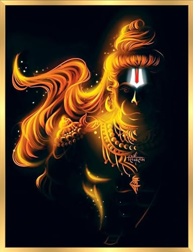 Peinture murale Bajrangbali Tongari pour creer une ambiance zen au salon