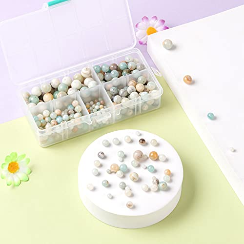 Craftdady 340pcs Gemstone Beads Natural Amazonite Jewellery Making Kit 4~10mm Healing Crystal Energy Gems for Necklace Bracelet Crafts - Image 3