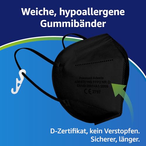 Adeste FFP2 NR D Atemschutzmaske 5-lagig