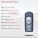 MechanMagic Smart Key Fob Replacement Fits for Mazda 3 Mazda 6 2014 2015 2016 2017 2018 / MX-5 Miata 2016-2019 Keyless Entry Remote Control WAZSKE13D01 IC: SKE13D-01 662F-SKE13D01 315MHz ID49 Chip