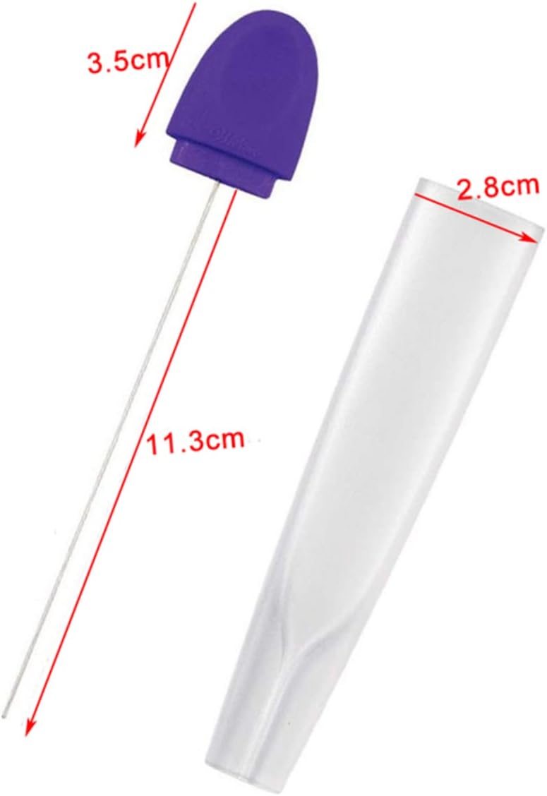 KICHOUSE 6pcs Stainless Steel Cake Stick Tester Cake Skewer Fruit Picks Diy Baking Pin Essential for Baking Decorating