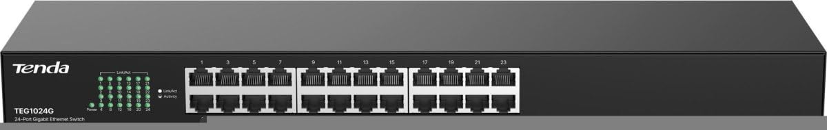 Tenda TEG1024G 24 Porte, Gigabit Switch di Rete 10/100/1000