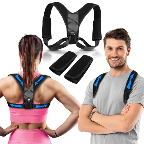 FrenchBack Correcteur de Posture Ajustable – Redresseur de Dos pour Maintien du Dos, Cou et Épaules | Posture Correcteur Homme et Femme, Soulage Douleurs Dorsales et Cervicales FrenchBack Correcteur de Posture Ajustable – Redresseur de Dos pour Maintien du Dos, Cou et Épaules | Posture Correcteur Homme et Femme, Soulage Douleurs Dorsales et Cervicales