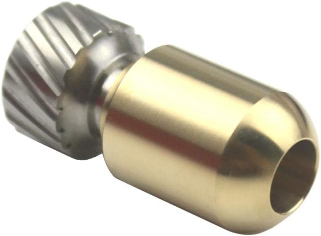 Torpedo Shape Titanium Brass Knife Lanyard Bead EDC Zipper Pull 550 Paracord Necklace Bead Pendant
