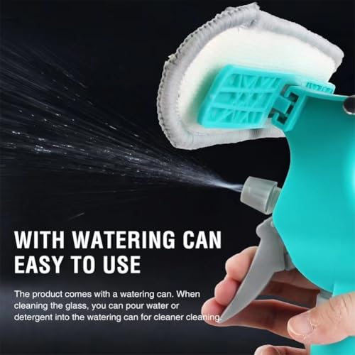 Image of 4 in 1 Window Cleaning Kit, Professional Window Vacuum Squeegee with Spray Bottle, Window Cleaner Brush Tools for Shower Wall Mirror Glass Car Windshield Countertop