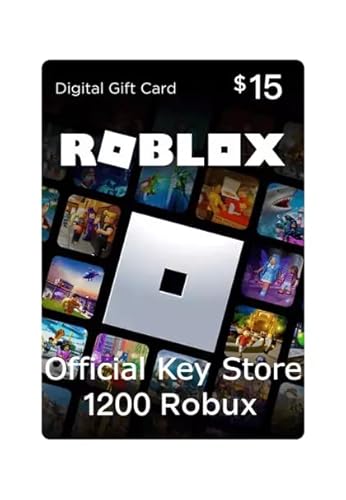 Roblox Gift Card - 1200 Robux Or 15$ Roblox Credit [Gift Card Code Only]