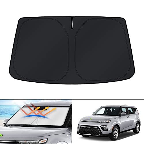 KUST Windshield Sun Shade for Kia Soul 2020 2021 2022 2023 2024 2025 2026 Accessories Window...