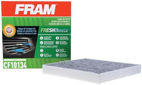FRAM Fresh Breeze Cabin Air Filter Replacement for Car Passenger Compartment w/Arm and Hammer Baking Soda, Easy Install, CF10134 for Honda Vehicles