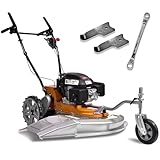 HAIGE(ハイガー) 草刈り機 自走式 エンジン 4サイクル 6馬力 ロータリー 斜面対応 刈高1m 刈幅60cm以上 特許取得 下刈刃＆スパナ付き HG-CK165B