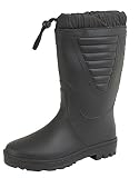 Pelo Sintético Forrado Unisex Nieve Invierno Botines. Pelo Sintético Forrado Conmutador Camiseta - Negro, 7_UK