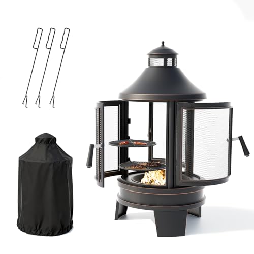 Gotland 2 in 1 Metal Chimenea