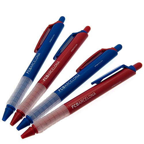 FC Barcelona Pen Set (Pack Of 4) (One Size) (Blue/Red)