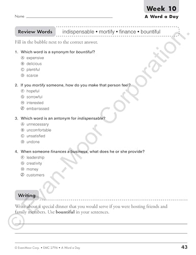 A Word a Day, Grade 6 - Image 5