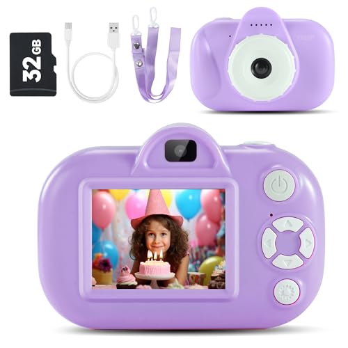 Kids Camera 3 4 5 Years Old Girl Toys, Kids Digital Camera for Girls, 1080P Toddler Camera Age 4, Girls Toys Age 6-8, Toddler Girl Toys