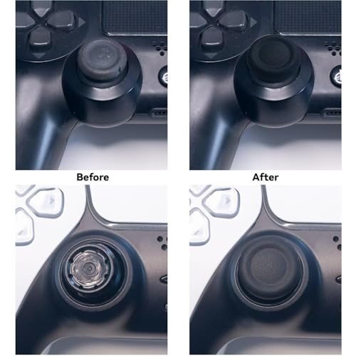 Image of 8PCS for PS5 Controller Thumb Grips, Replacement Joystick Caps Controller, Thumb Grip Enhanced Grip and Control, Black, Ideal for Extended Gaming Sessions, Competitive and Casual Gamers