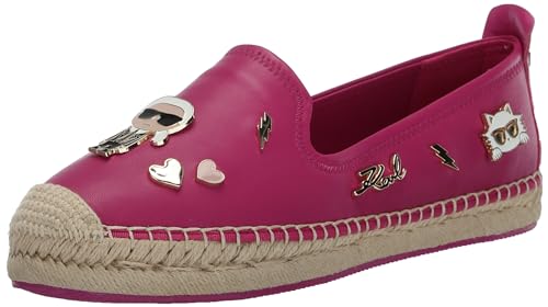 Image of Karl Lagerfeld Women's Michaela Slip on Espadrille Sandal with Pins