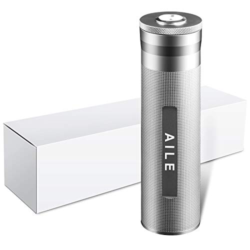 Aile Cigar Stainless Steel Humidor Silver Travel Cigar Case Tube For 3 To 4 Cigars, Portable Cigar Case, Cigar Hygrometer, Great Gift For Lover #TOP5