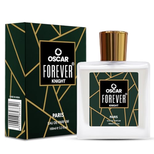 Oscar Forever Knight Eau De Parfum Man, 100ml | Long Lasting Perfume for Men | Premium Luxury Fragrance Scent | Aromatic Blend of Bergamot, Cassia, White Musk | Long Lasting Smell