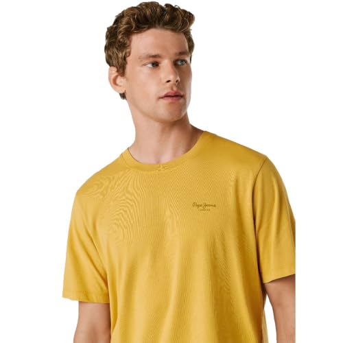 Pepe Jeans Herren Jacko T-Shirt, Gelb (Siena Yellow), L – Ansicht 3