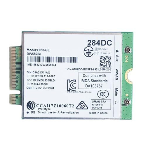 Carte 4G DW5820E L850-GL Internet Mobile Partout pour PC Portable 3500