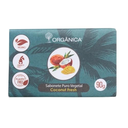Orgânica Sabonete em Barra Puro Vegetal Vegano 90g Coconut Fresh Orgânica Sabonete em Barra Puro Vegetal Vegano 90g Coconut Fresh