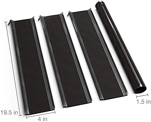 Image of Cable Management Sleeve - 4 Cable Sleeve Cord Organizers - PC Cable Management Solution - Wires Sleeve Black