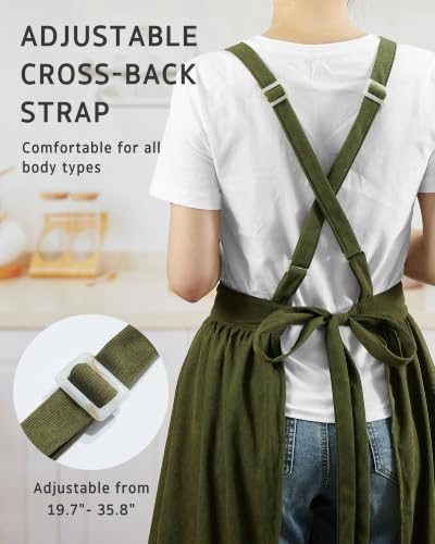 Image of Syntus Chef Apron for Men Women with Pockets, Thick Grilling BBQ Apron