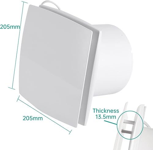 Miniatura 7 de Extractor de techo, ventilador de baño súper silencioso, ventilador de montaje en ventana y pared para baño, cocina, ventilación de ventilación, 220