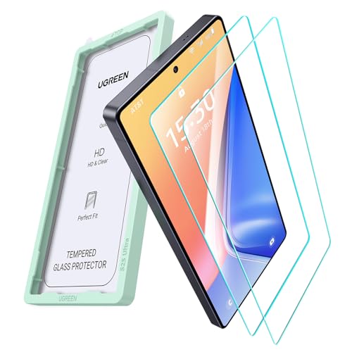 UGREEN S25 Ultra Screen Protector Military Grade Drop Protection Easy to Install Ultra HD Clear Anti Fingerprint Case Friendly 9H Tempered Glass Screen Protector Only Fit for Galaxy S25 Ultra (2 Pack)