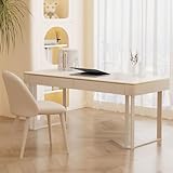 Executive Desk with Marble Top and 2 Drawers for Home Office, Study, and Conference Room