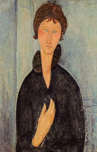 Affiche Amedeo Modigliani Toile Peinture Idée Cadeau Idéale pour Passionnés de Peinture