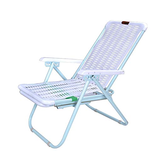 JFya Silla Plegable acostada en Verano Reforzada Simple Silla de Playa al...