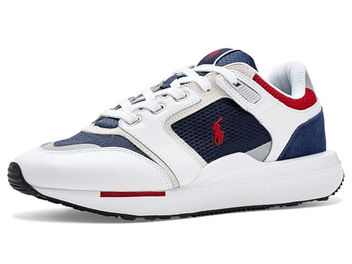 POLO RALPH LAUREN, Mens, Train 89 V2 Suede-Paneled Sneakers,