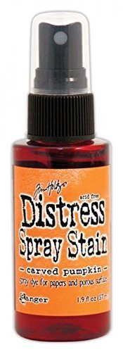 (USA Warehouse) Ranger TSS44093 Distress Spray Stain, 1.9 oz, Carved Pumpkin / Spray directly on porous surfaces for quick easy ink coverage. Package contains one 1.9oz spray bottle of distress spray