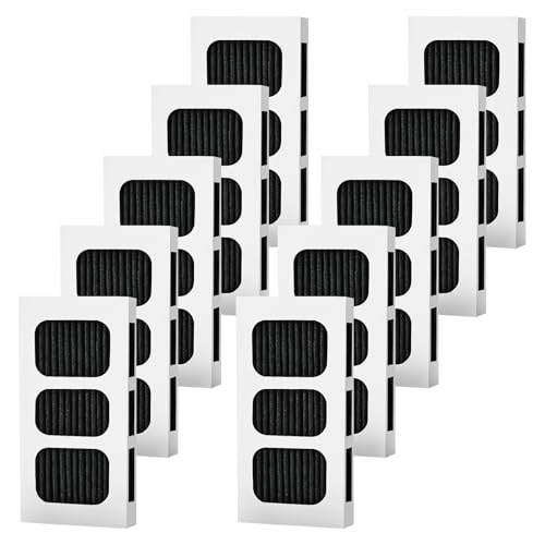 Casuenia 10 Pack Refrigerator Air Filter Replacement for PAULTRA2 Compatible with Frigidaire Pureair Ultra 2 Pure Air Ultra 2 Pureair Ultra ii and Electrolux 242047805 5303918847 EAP12364179