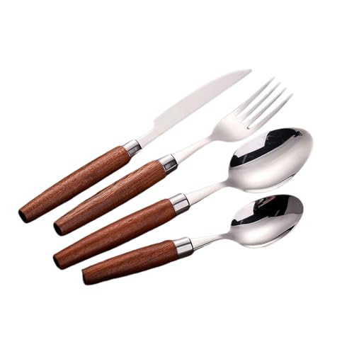 Set Cuchillos Cubiertos 24 Piezas Acero Inox