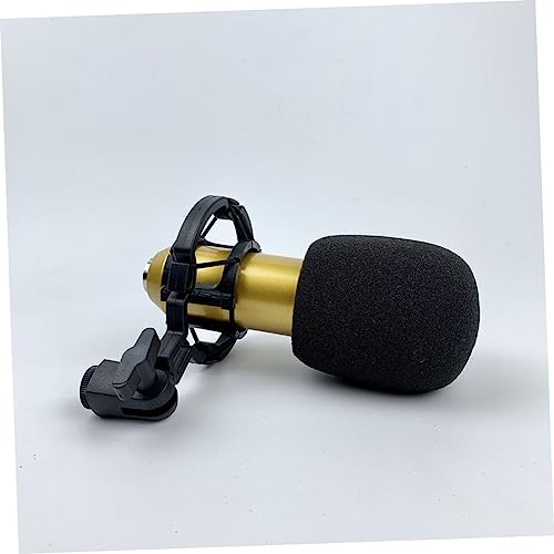 Microphone à condensateur de studio avec membrane large et XLR plaqué or