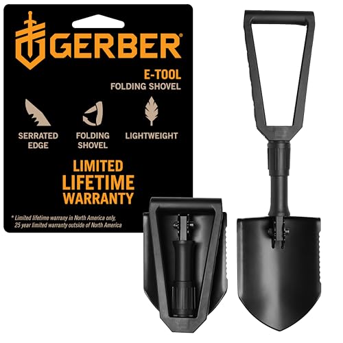 Gerber Gear Military Style Tactical Folding Spade E-Tool, Heavy-Duty All Purpose Camping and...