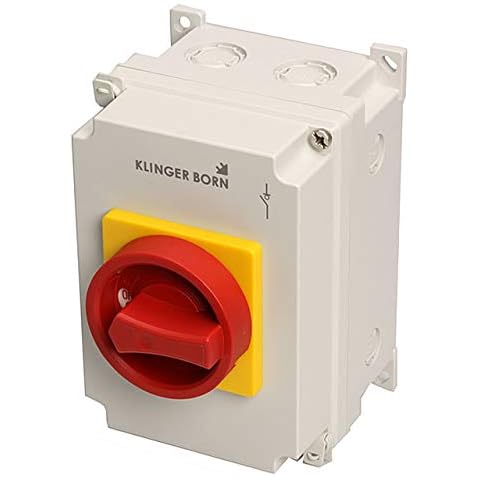 Hauptschalter, Not-Aus-Schalter bis 7,5kW 16A 400V/AC-3 Cover