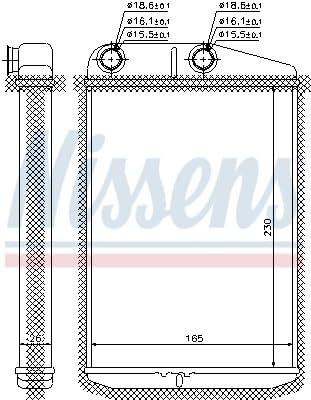 NISSENS Wärmetauscher, Innenraumheizung 73989
