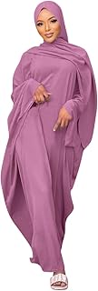Abayas for women Muslim One-Piece Prayer Dress Ramadan Kaftan Dresses for Women Dubai Islamic Abaya Full Length Dress
