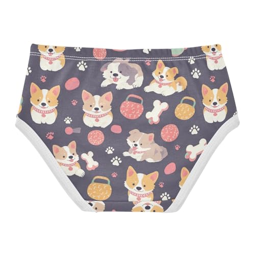 Wusikd Cute Cats Girls' Underwear Cotton Butterflies Girls Briefs Soft Toddler Underwear 2T2