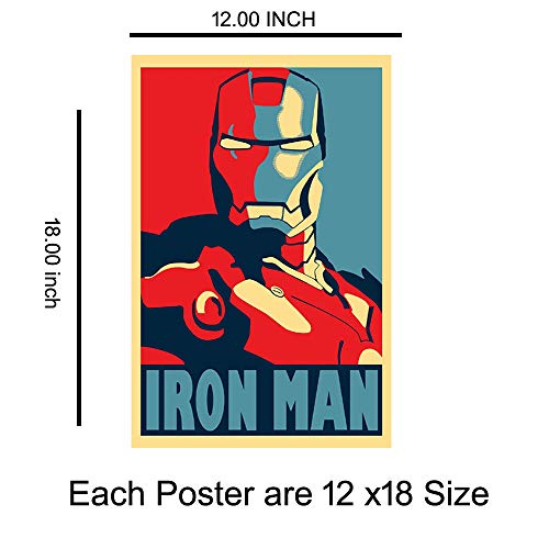 KARTMEN Paper Iron Man Movie Poster, Multicolour, Movies, 13 x 19 inch