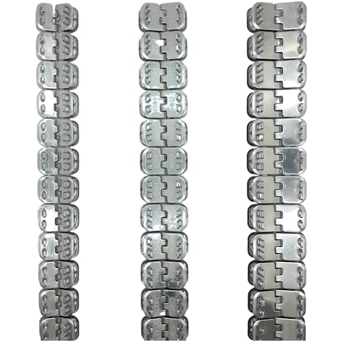24’’ stainless steel Conveyor belt fasteners with hinge pin 2 pairs in a box, industrial belt staple lacing (Belt thickness 5-6mm)