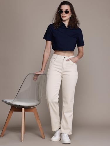 Image of Nifty Women's Denim Straight Fit Boyfriend Jeans