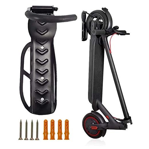 Colgante Gancho de Patinete Eléctrico,Acero Montaje en Pared Scooter Eléctrico Soporte para Xiaomi M365/Pro,Ahorra Espacio, Accesorios para Scooter Eléctrico de Carga MAX de 30 kg