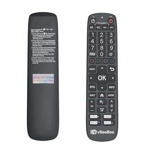 vSeeBox V6 Plus Remote Control Replacement TV Box Backlit Smart Bluetooth Voice Command Android