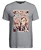 Rengoku Kimetsu no Yaiba Demon Slayer Flames Sword Men's T-Shirt, gray, S #1